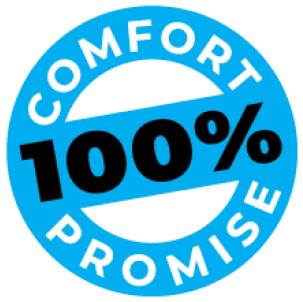 100% comfort badge